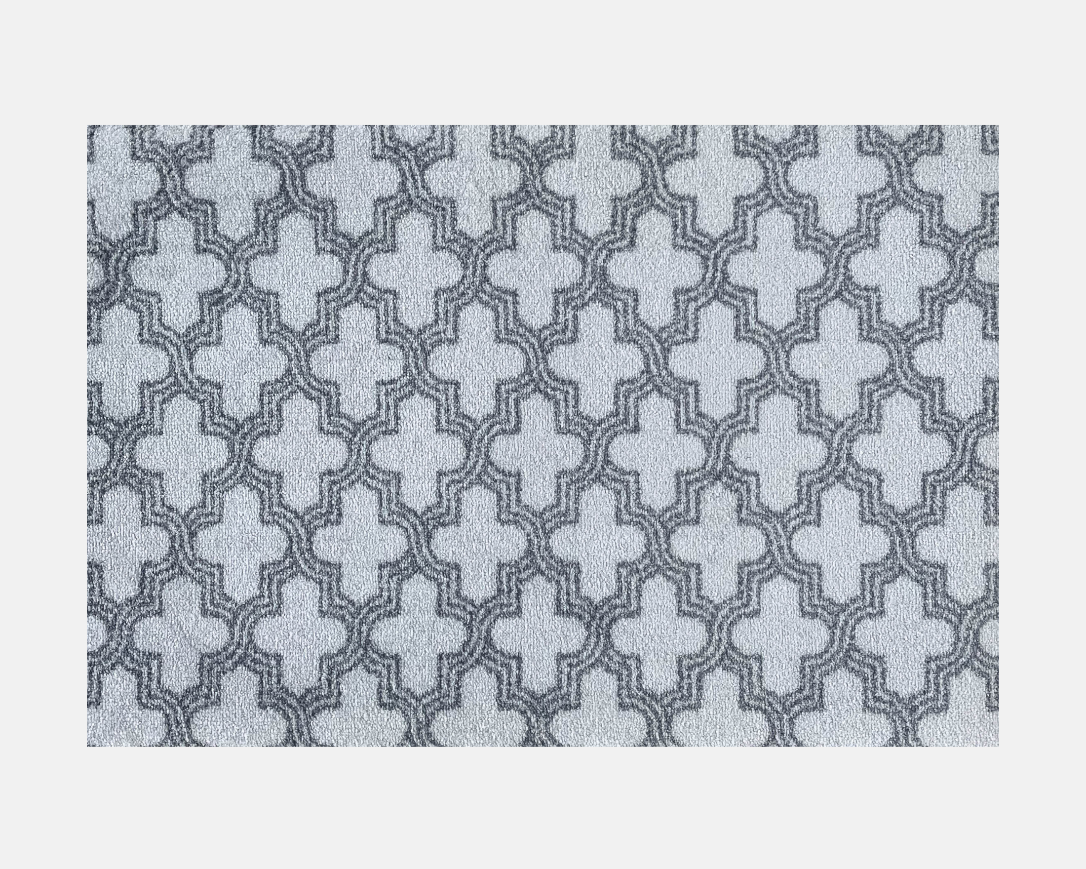 OUTLET Trellis Doormat | White and Grey