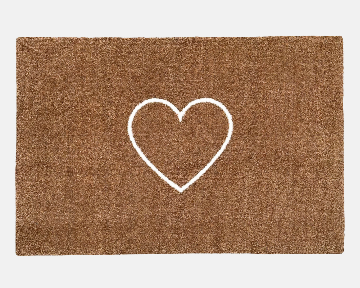 Heart Bath Mat | Tan