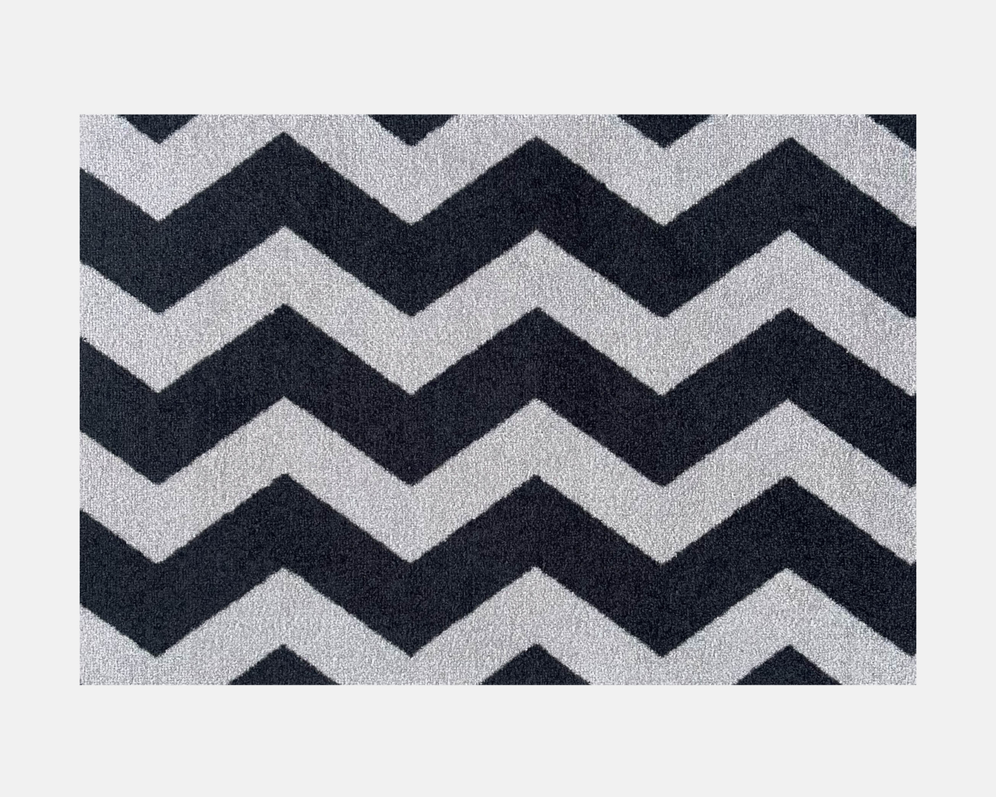 Chevron Doormat | Dark Grey & Light Grey
