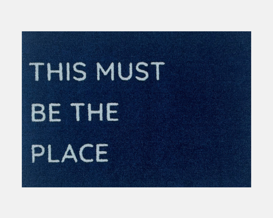 This Must Be The Place Doormat | Navy