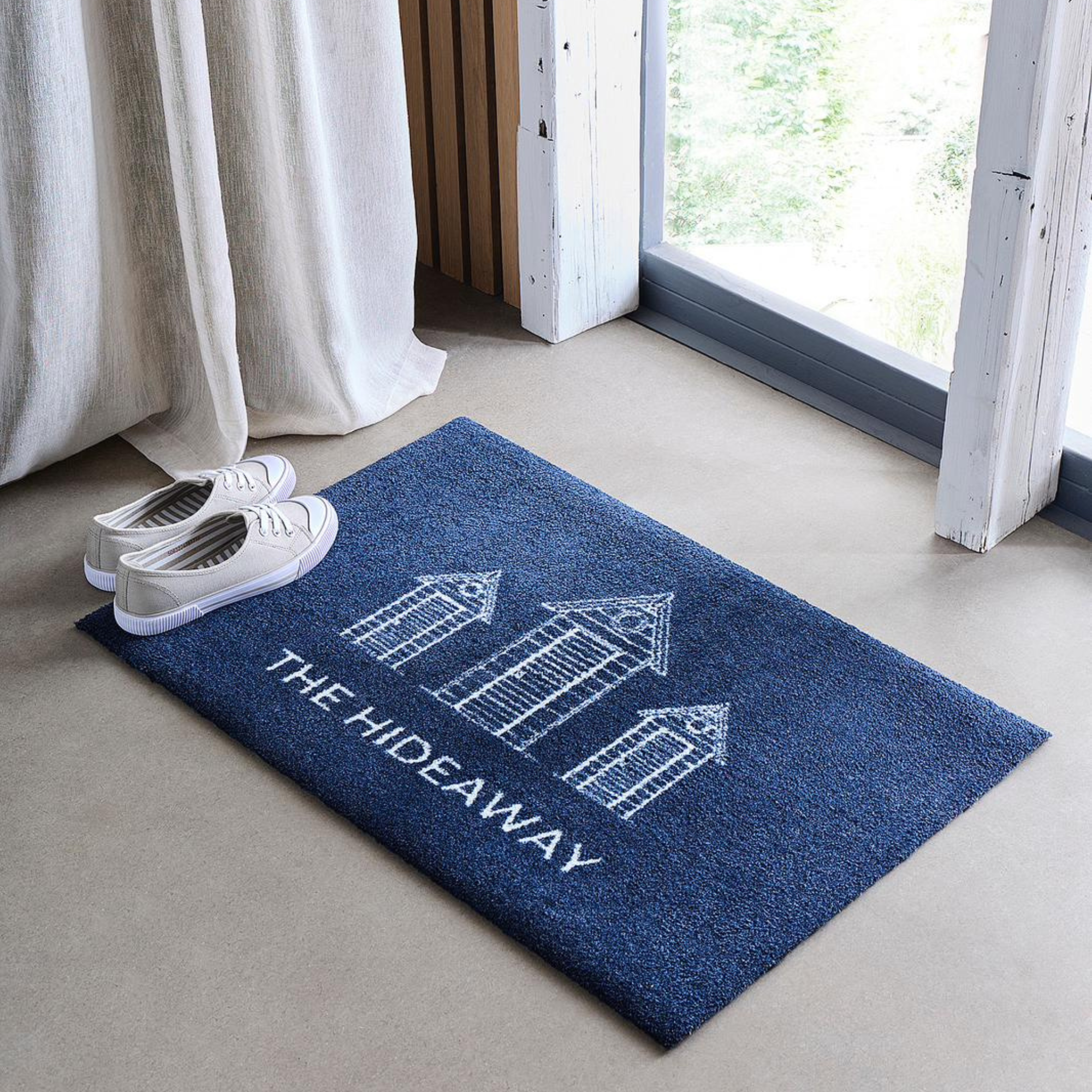 Beach Hut Personalised Doormat