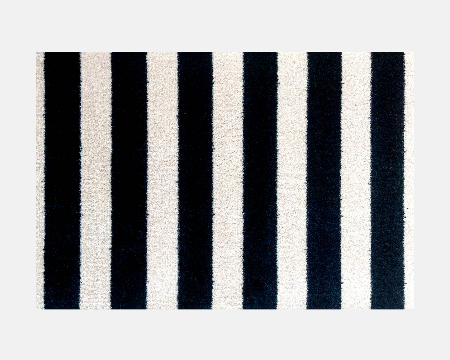 Black & Vanilla Stripes Doormat