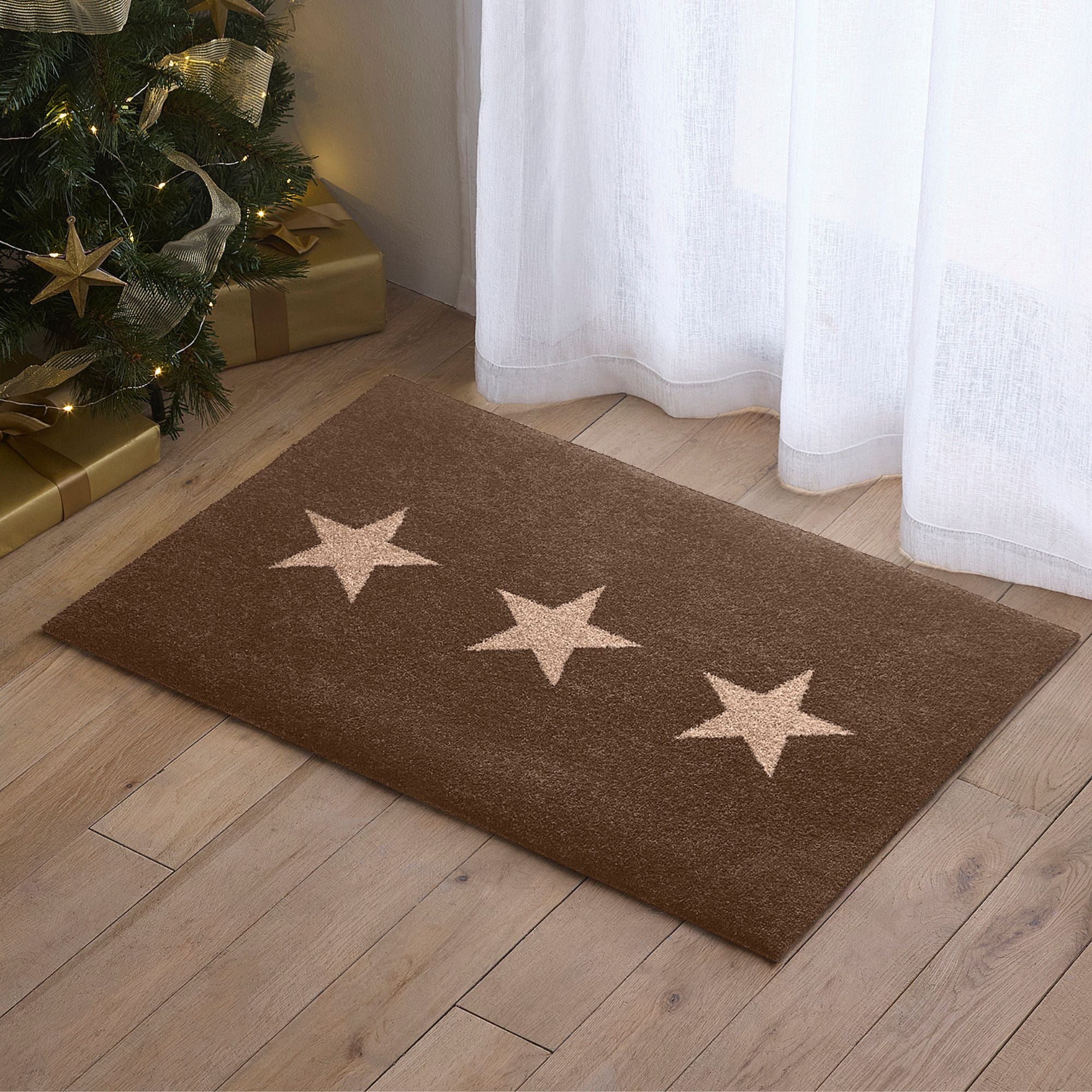 Scandi Star Doormat | Mocha