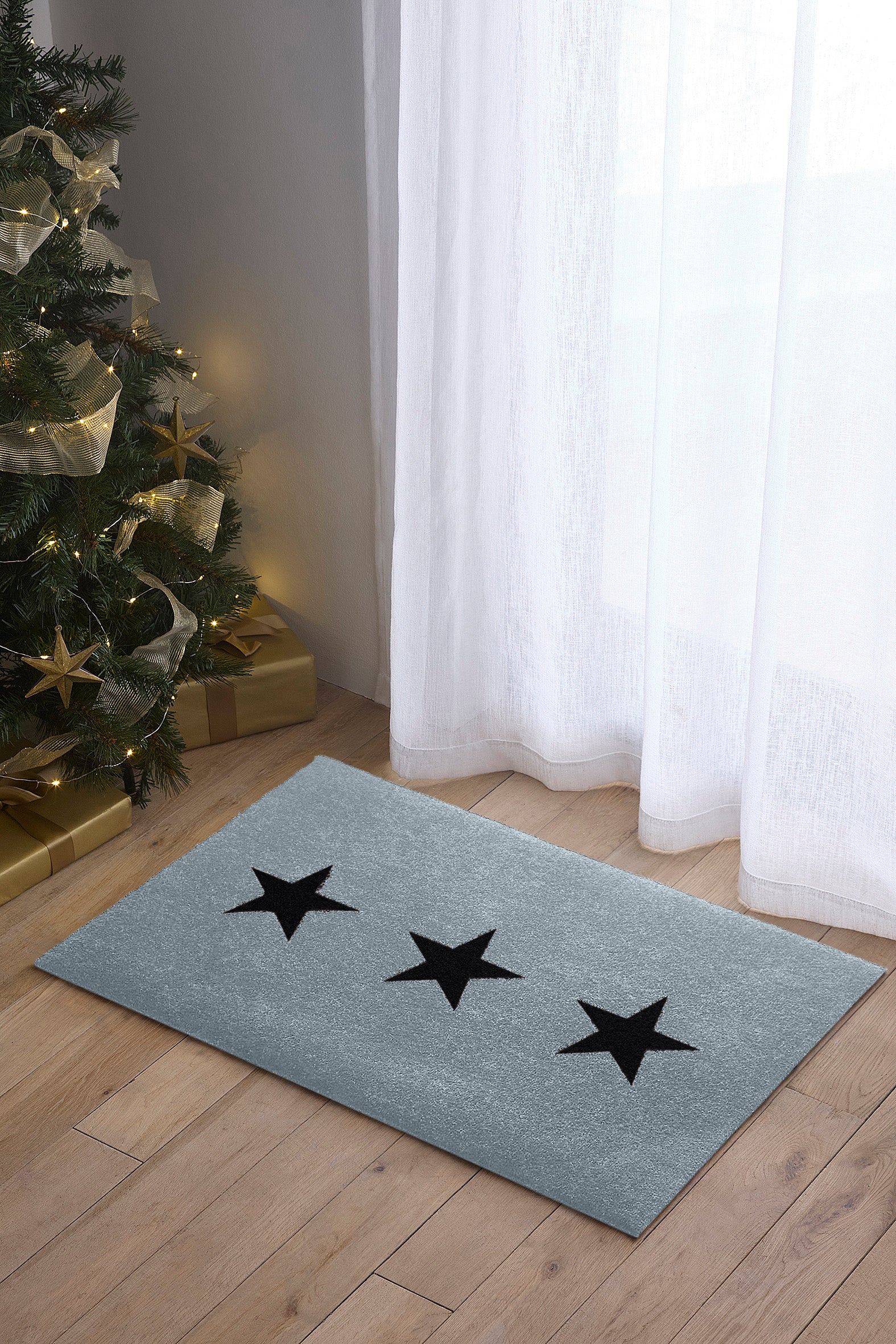 Scandi Star Doormat | Grey