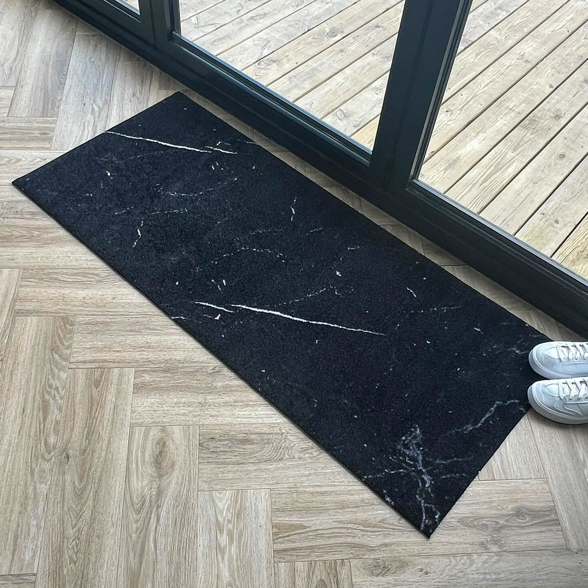 Patio Doormat | Black Marble