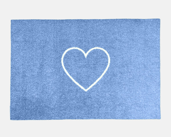 Heart Bath Mat | Cloud Blue