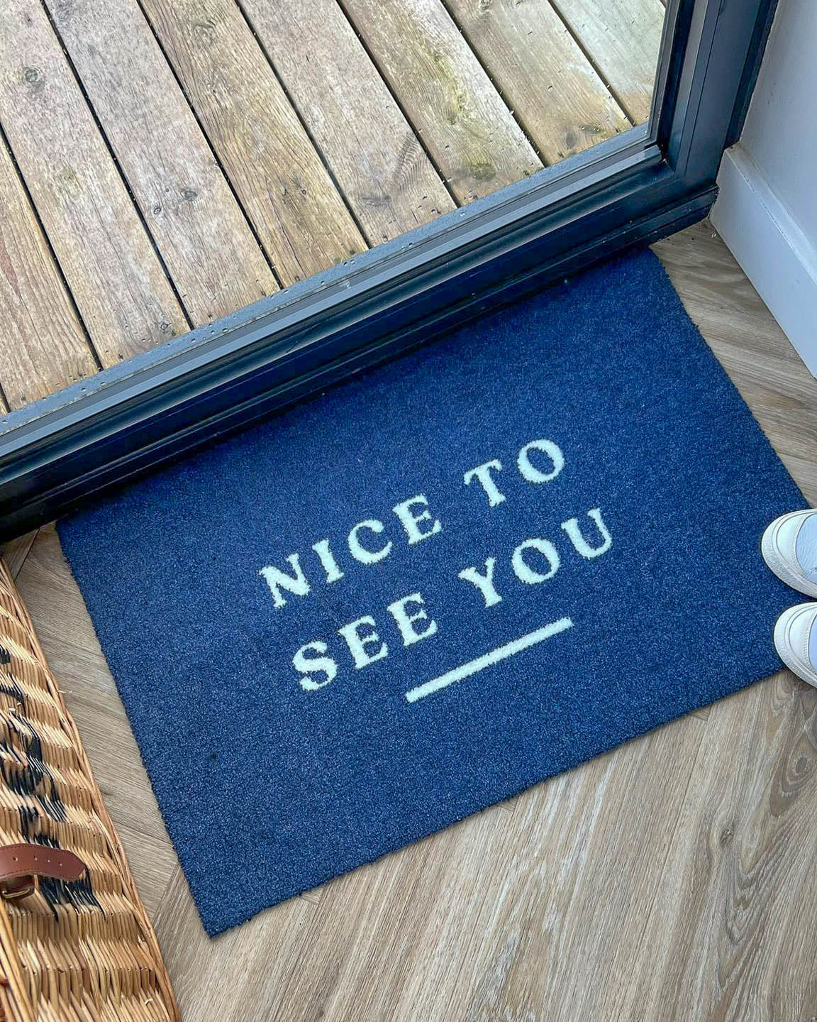 Nice To See You Doormat | Navy