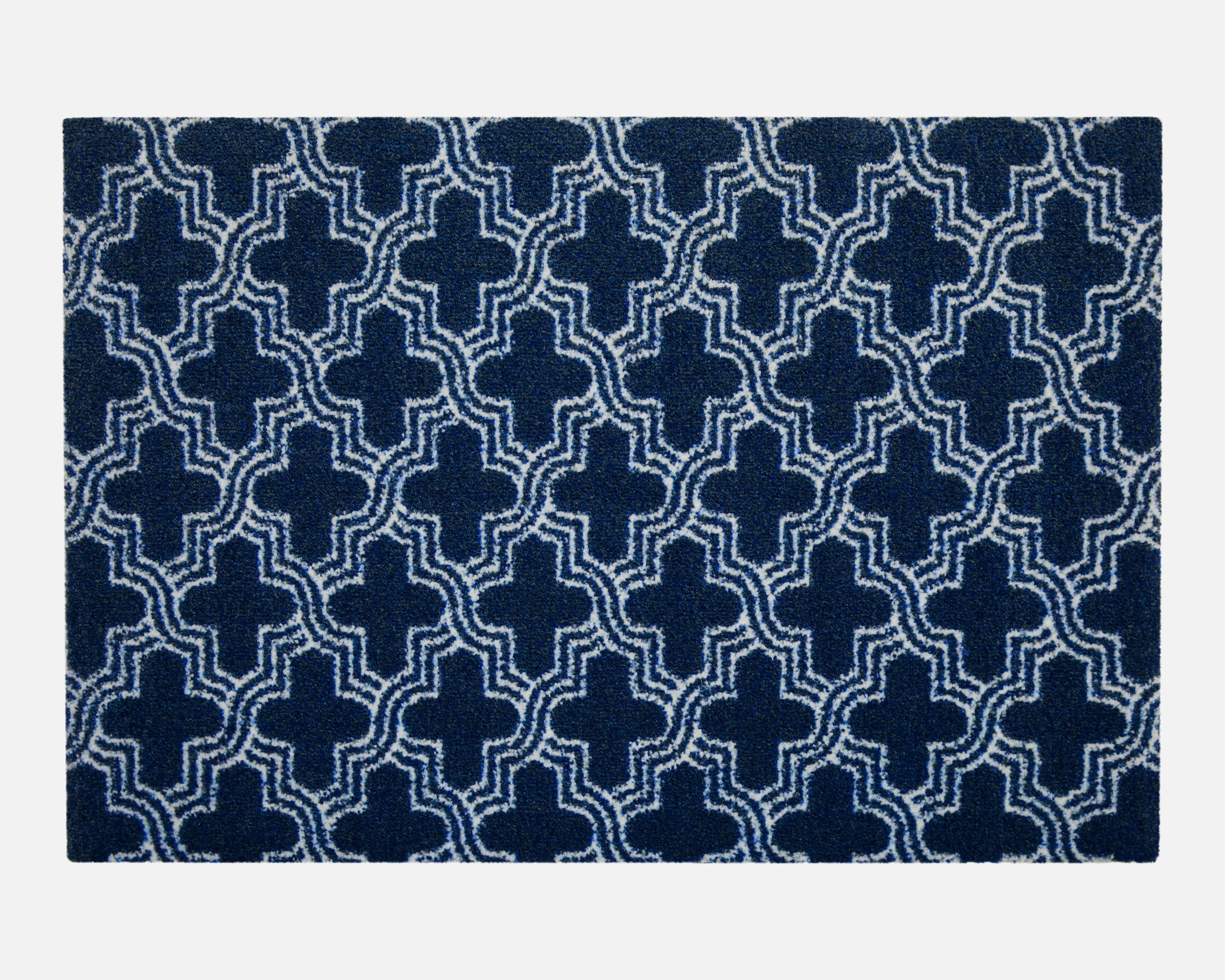 Trellis Doormat | Navy